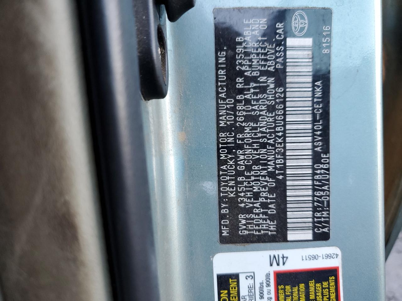 2011 Toyota Camry - Image 12