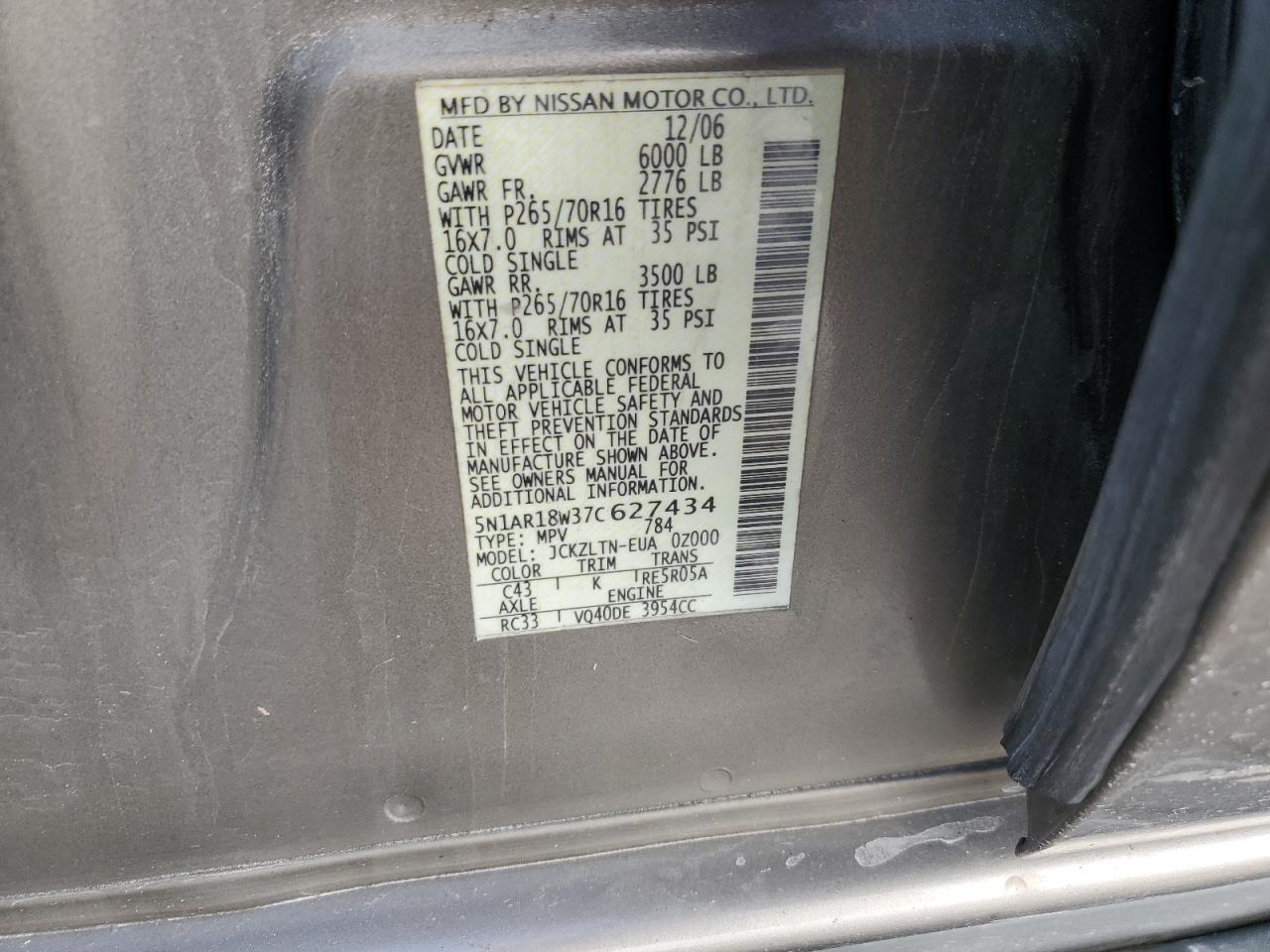 2007 Nissan Pathfinder - Image 13