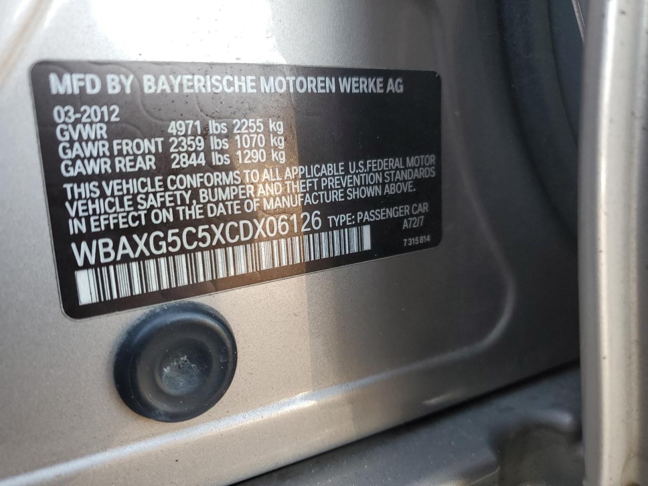 2012 BMW 5er - Image 12