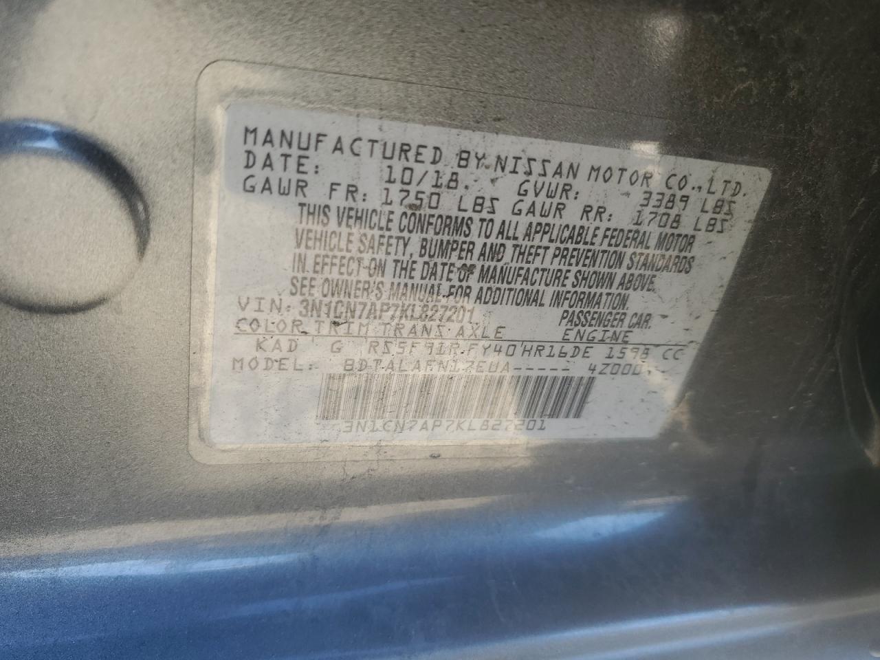 2019 Nissan Versa - Image 12