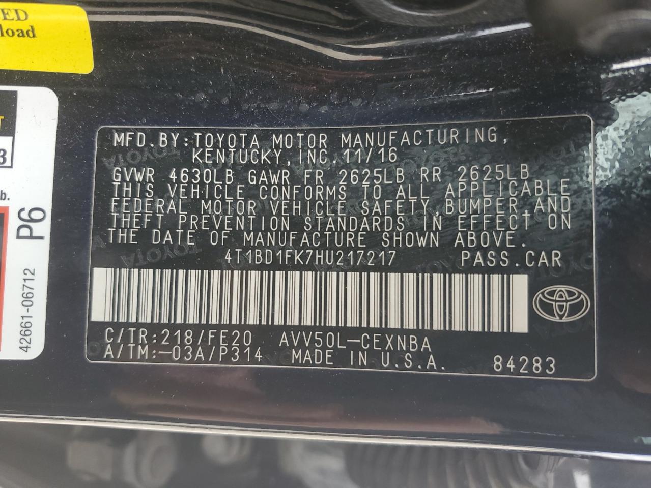 2017 Toyota Camry - Image 14