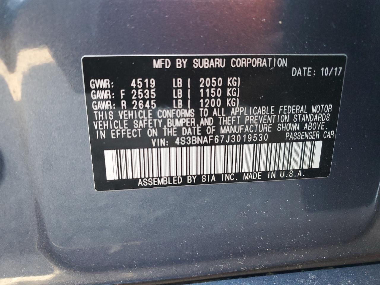 2018 Subaru Legacy - Image 15