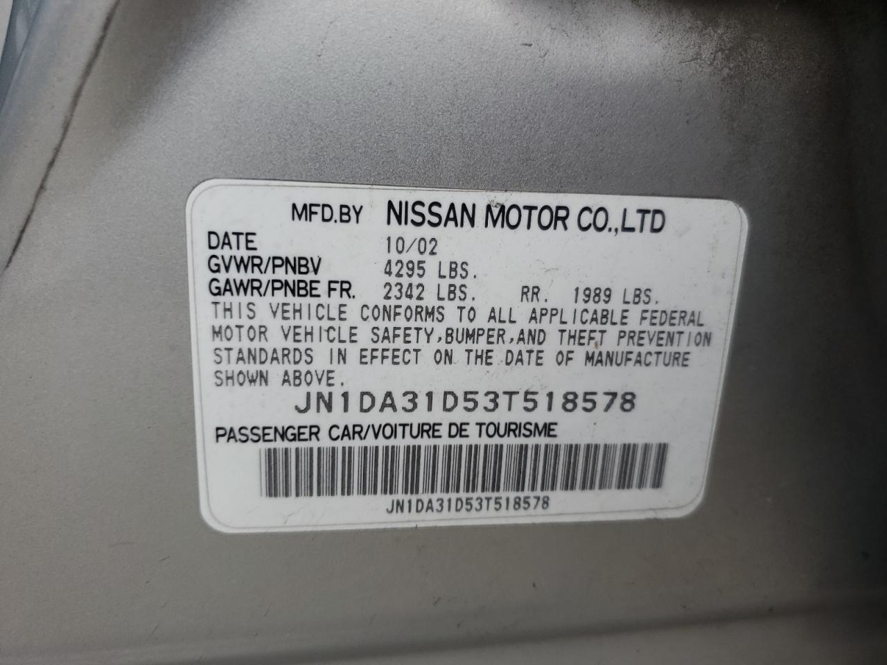 2003 Nissan Maxima - Image 13