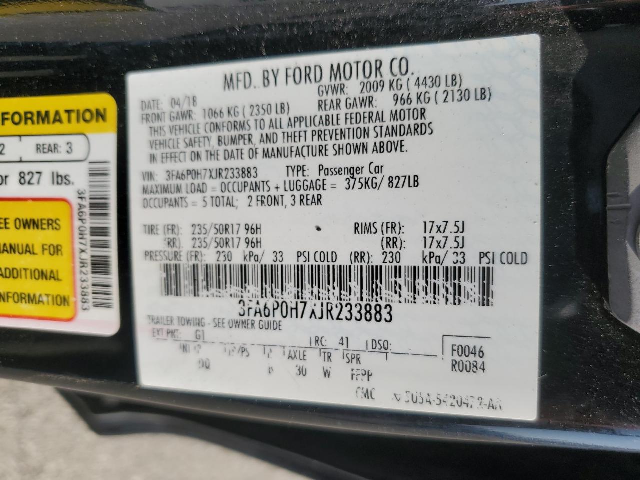 2018 Ford Fusion - Image 13