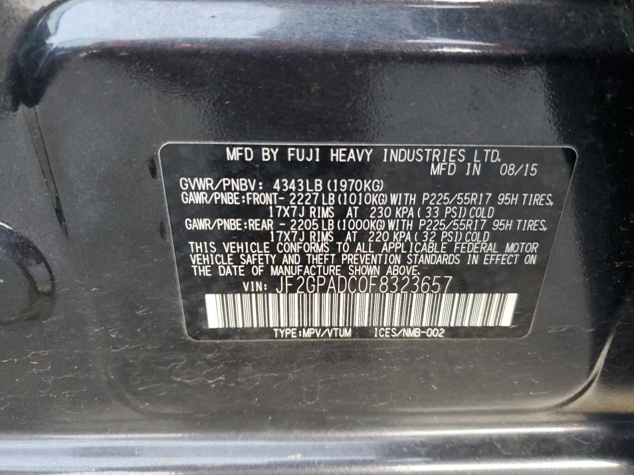 2015 Subaru XV - Image 13