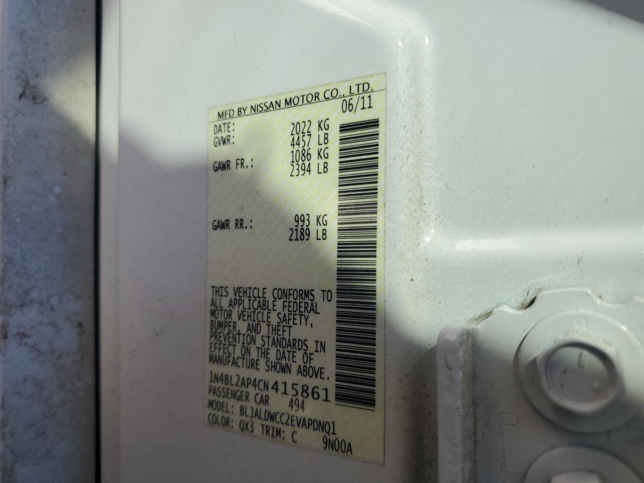 2012 Nissan Altima - Image 14
