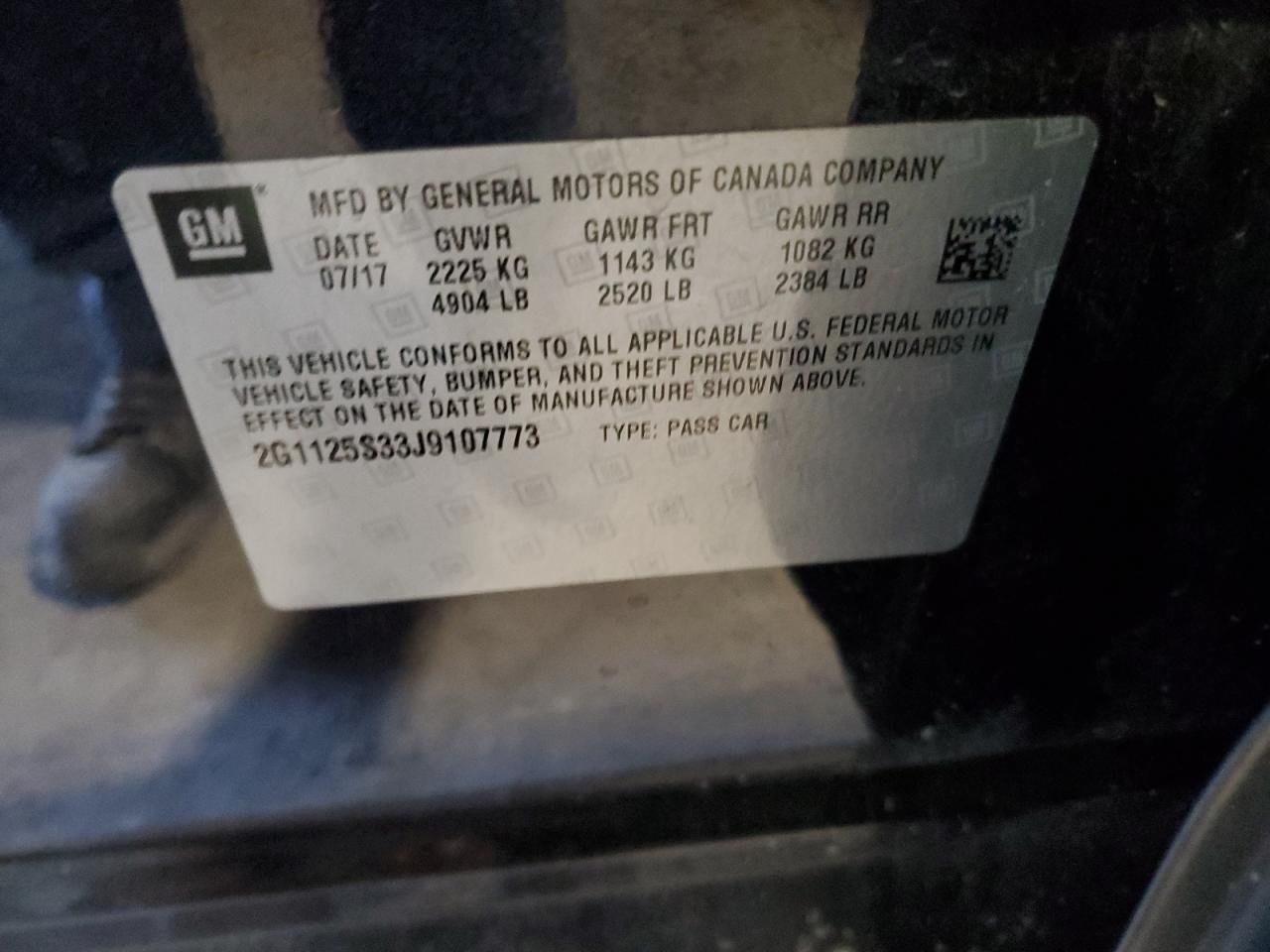 2018 Chevrolet Impala - Image 12