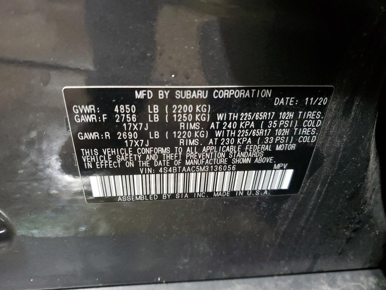 2021 Subaru Legacy - Image 13