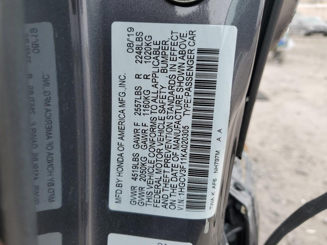 2019 Honda Accord - Image 14