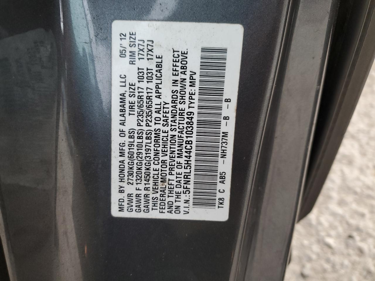 2012 Honda Odyssey - Image 13