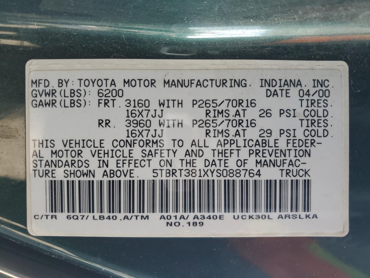 2000 Toyota Tundra - Image 14