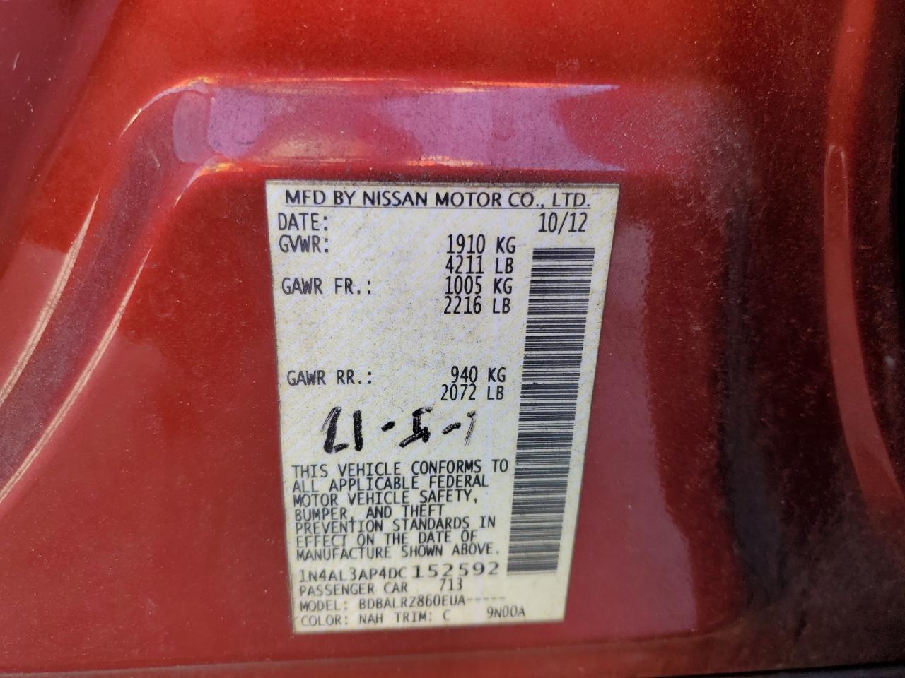 2013 Nissan Altima - Image 13