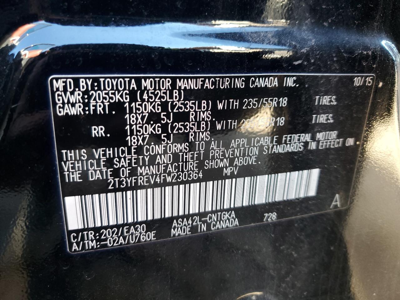 2015 Toyota RAV 4 - Image 13