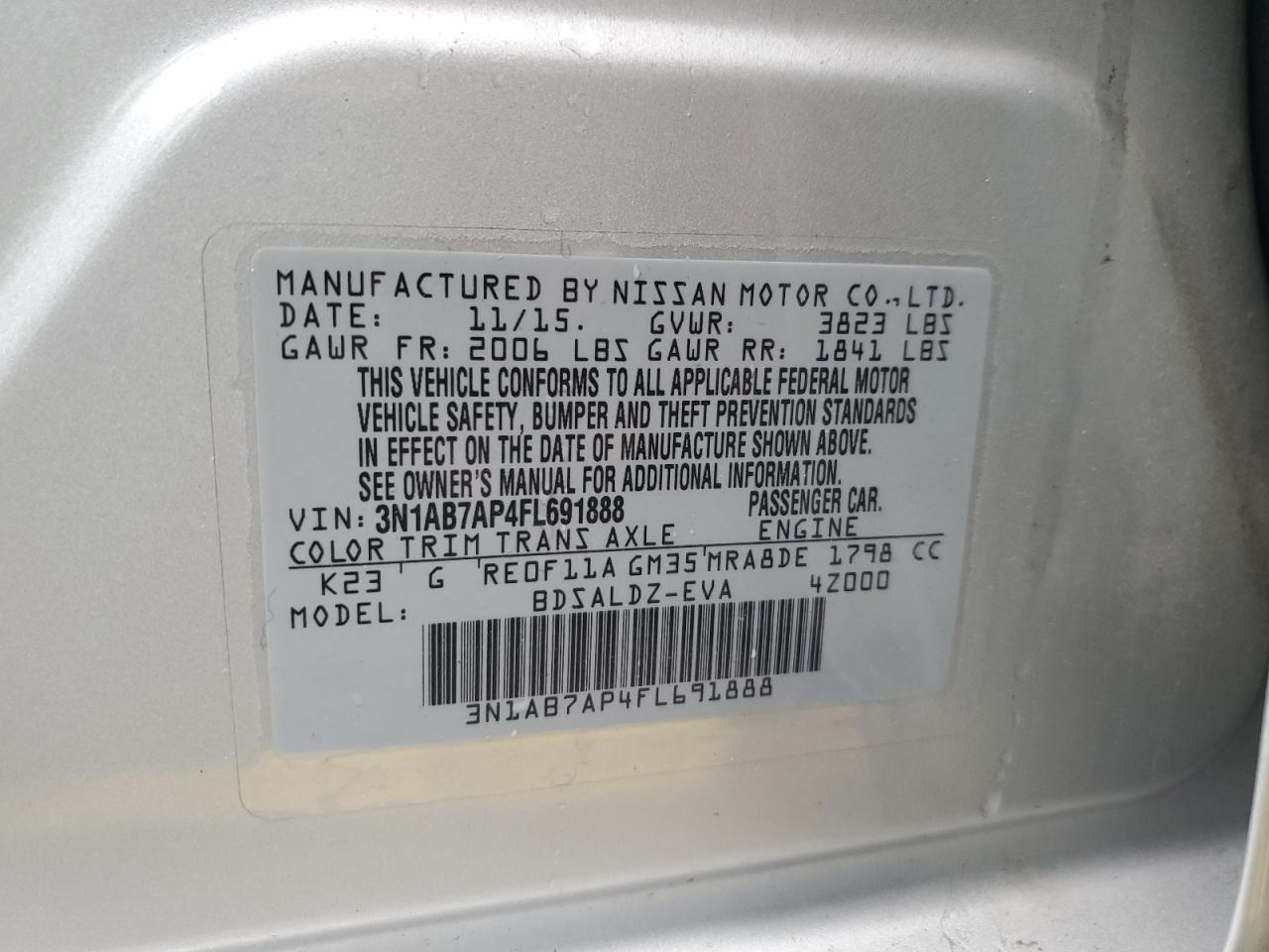 2015 Nissan Sentra - Image 12