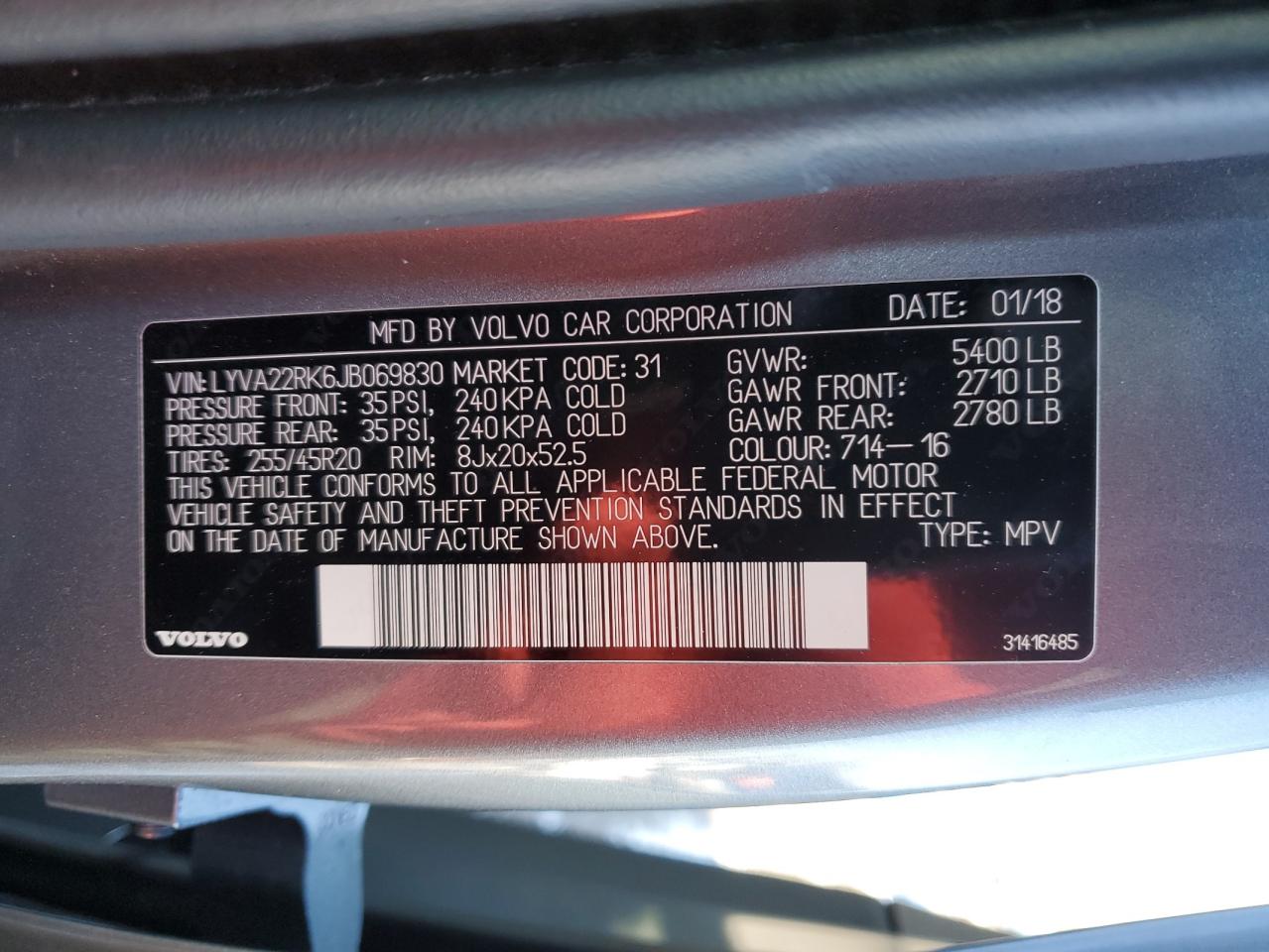 2018 Volvo XC60 - Image 16