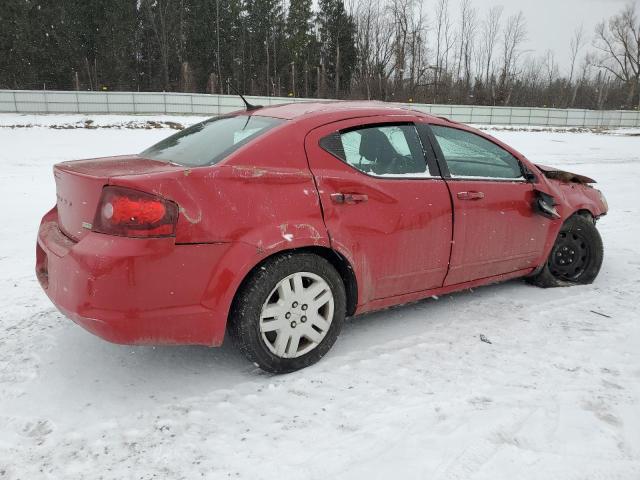  DODGE AVENGER 2012 Czerwony