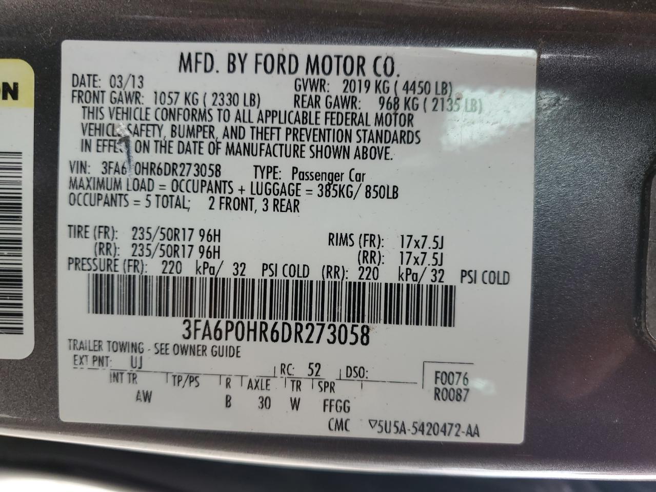 2013 Ford Fusion - Image 12