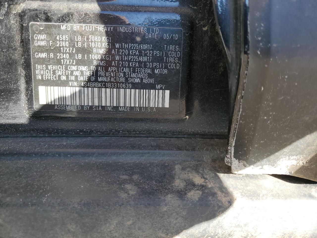 2011 Subaru Outback - Image 15