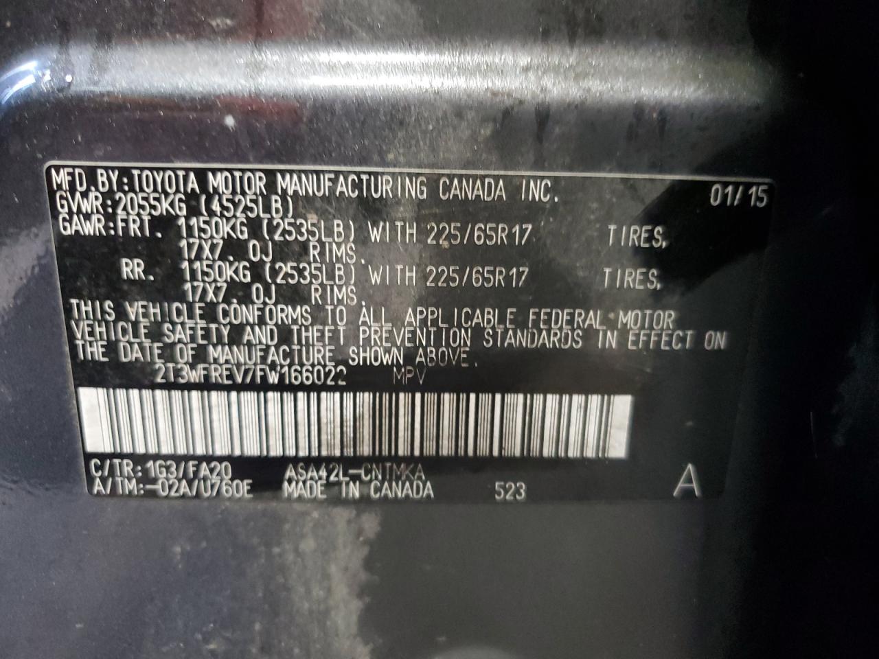2015 Toyota RAV 4 - Image 15
