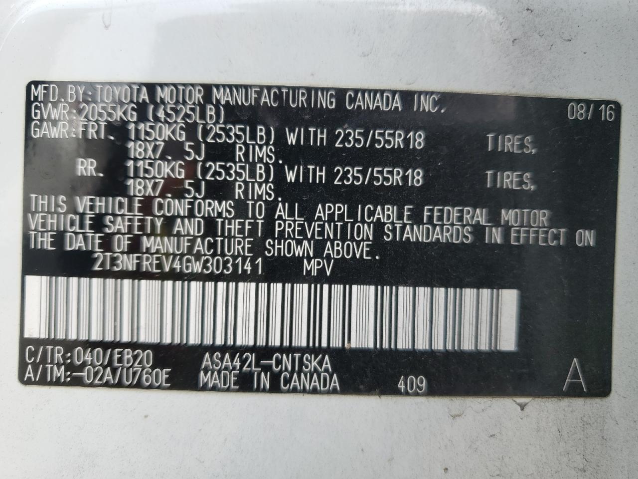 2016 Toyota RAV 4 - Image 13