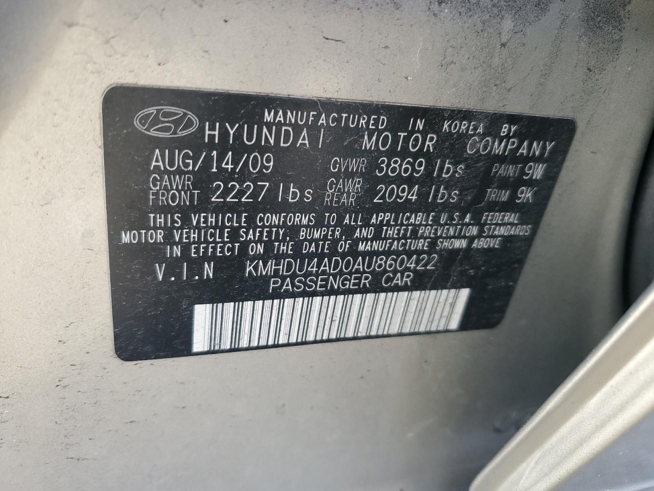 2010 Hyundai Elantra - Image 12
