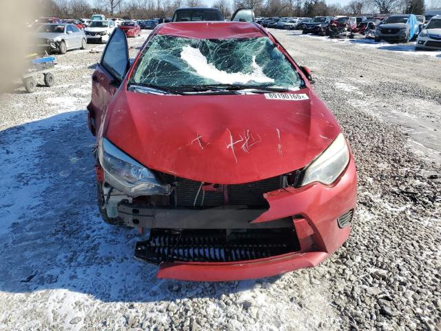  TOYOTA COROLLA 2016 Червоний