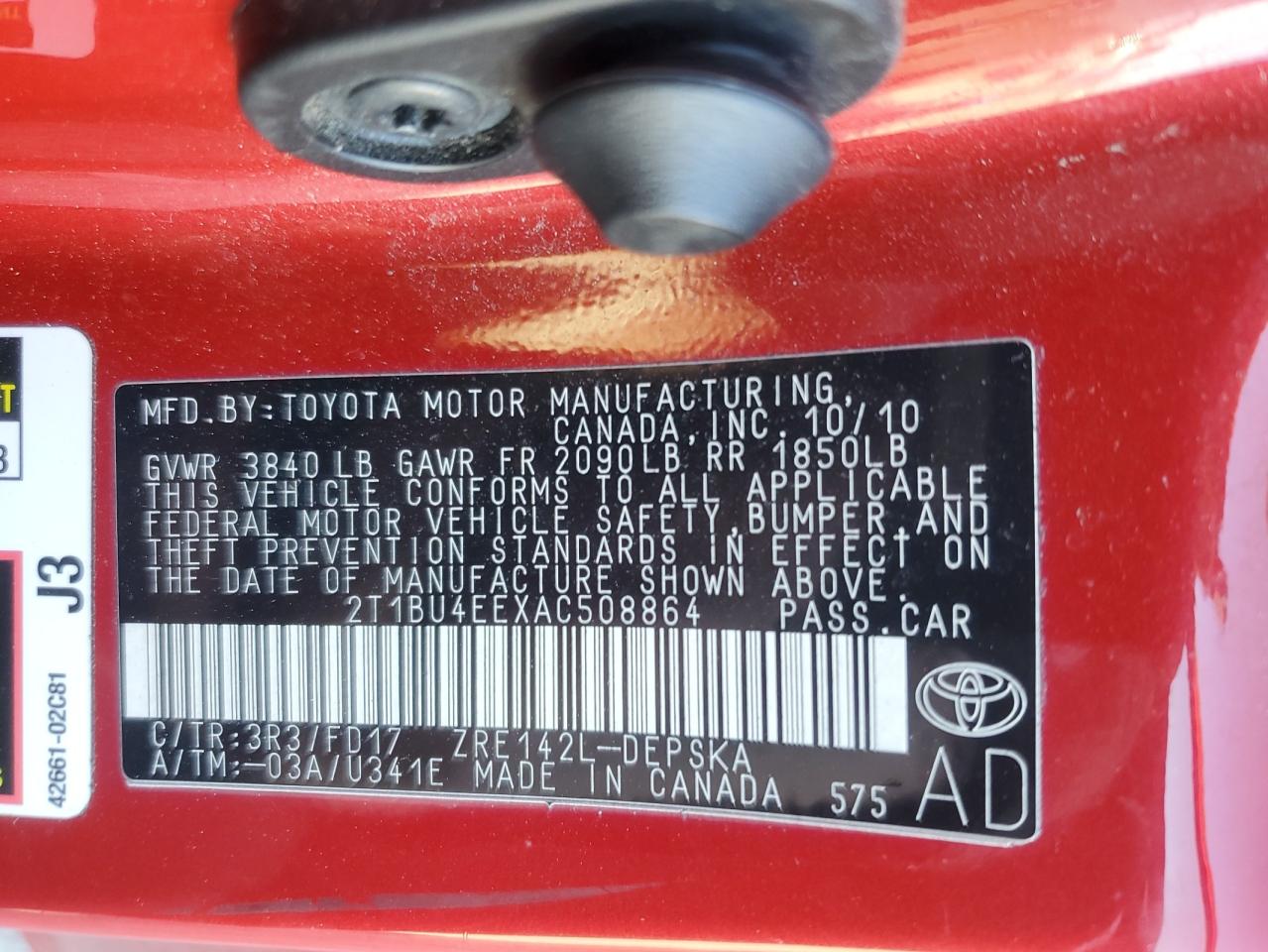 2010 Toyota Corolla - Image 12
