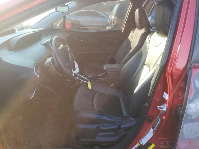 Hatchbacks TOYOTA PRIUS 2017 Czerwony
