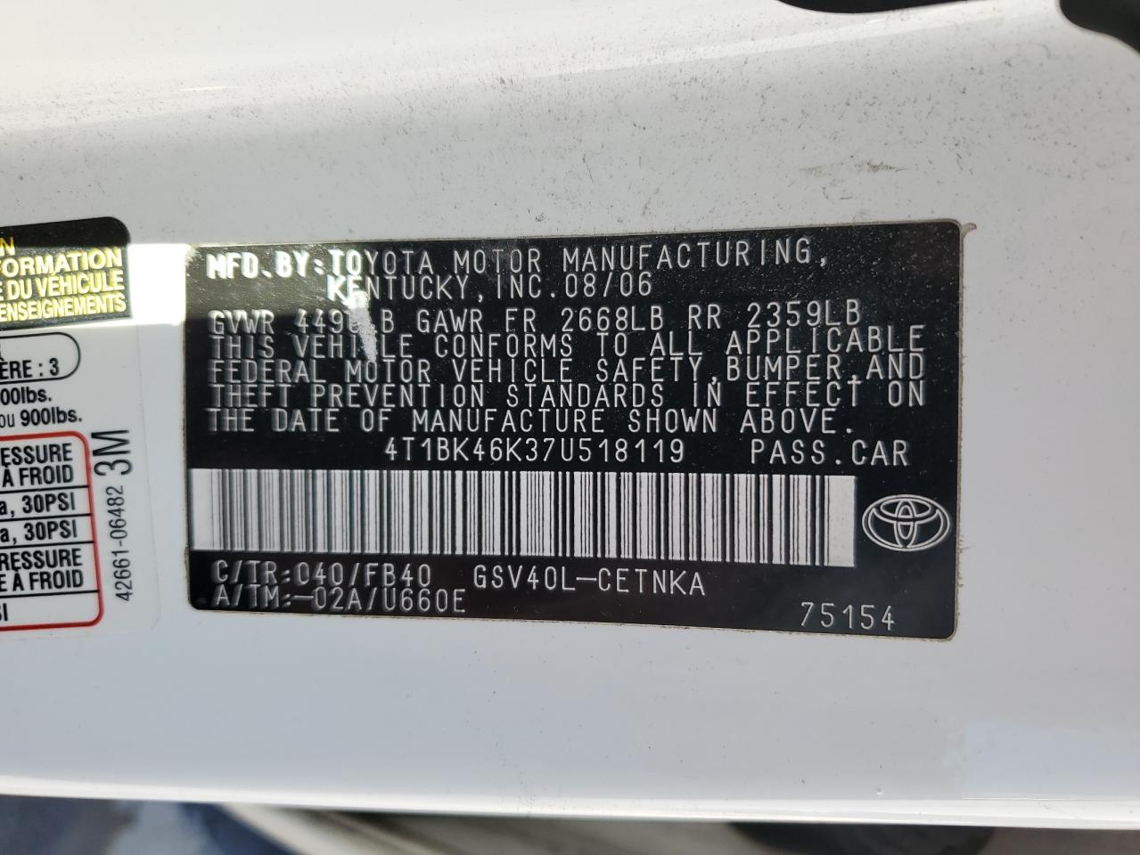 2007 Toyota Camry - Image 14