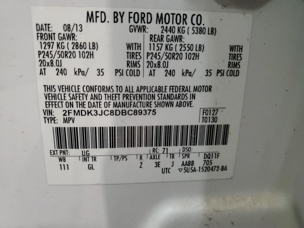 2013 Ford Edge - Image 13