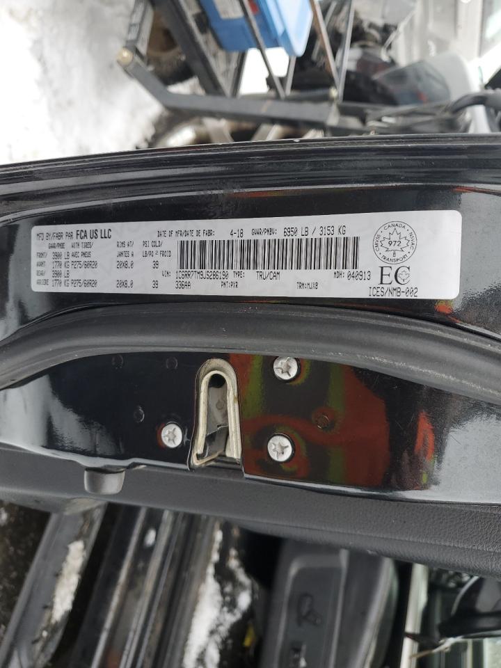 2018 Ram 1500 Slt VIN: 1C6RR7TM9JS286190 Lot: 93296885