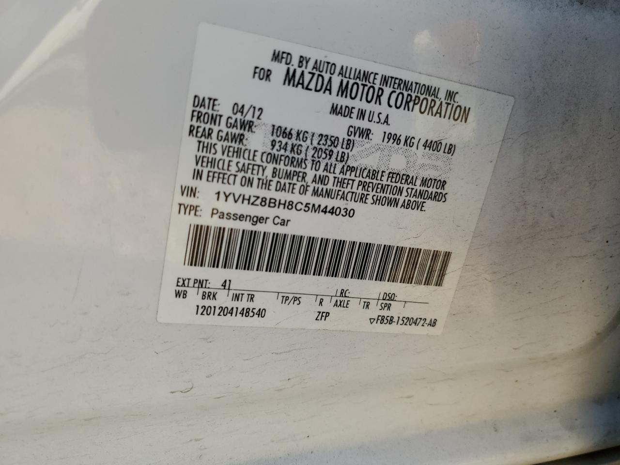 2012 Mazda 6 - Image 12