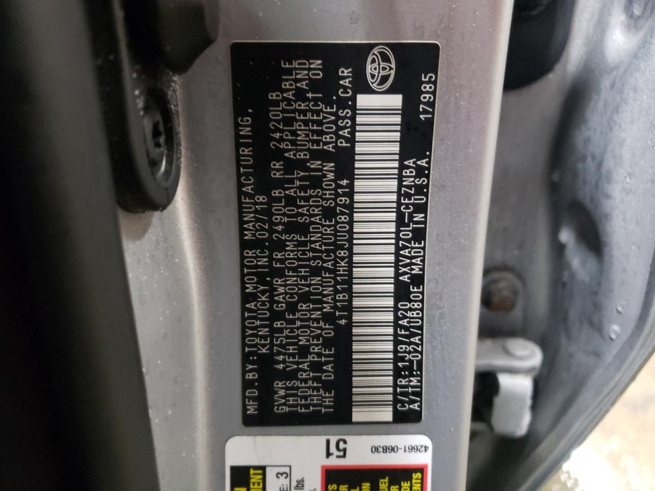 2018 Toyota Camry - Image 12