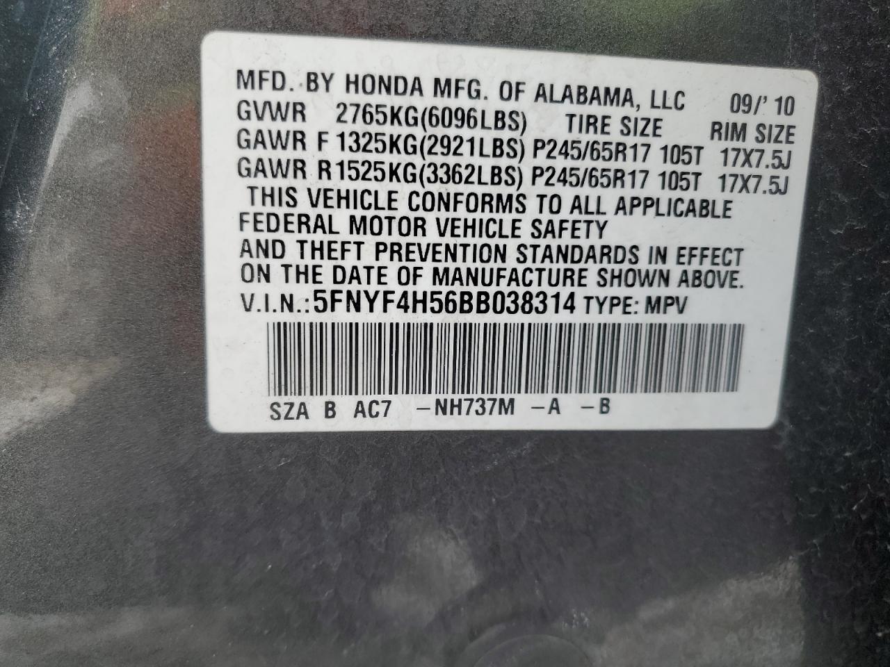 2011 Honda Pilot - Image 13