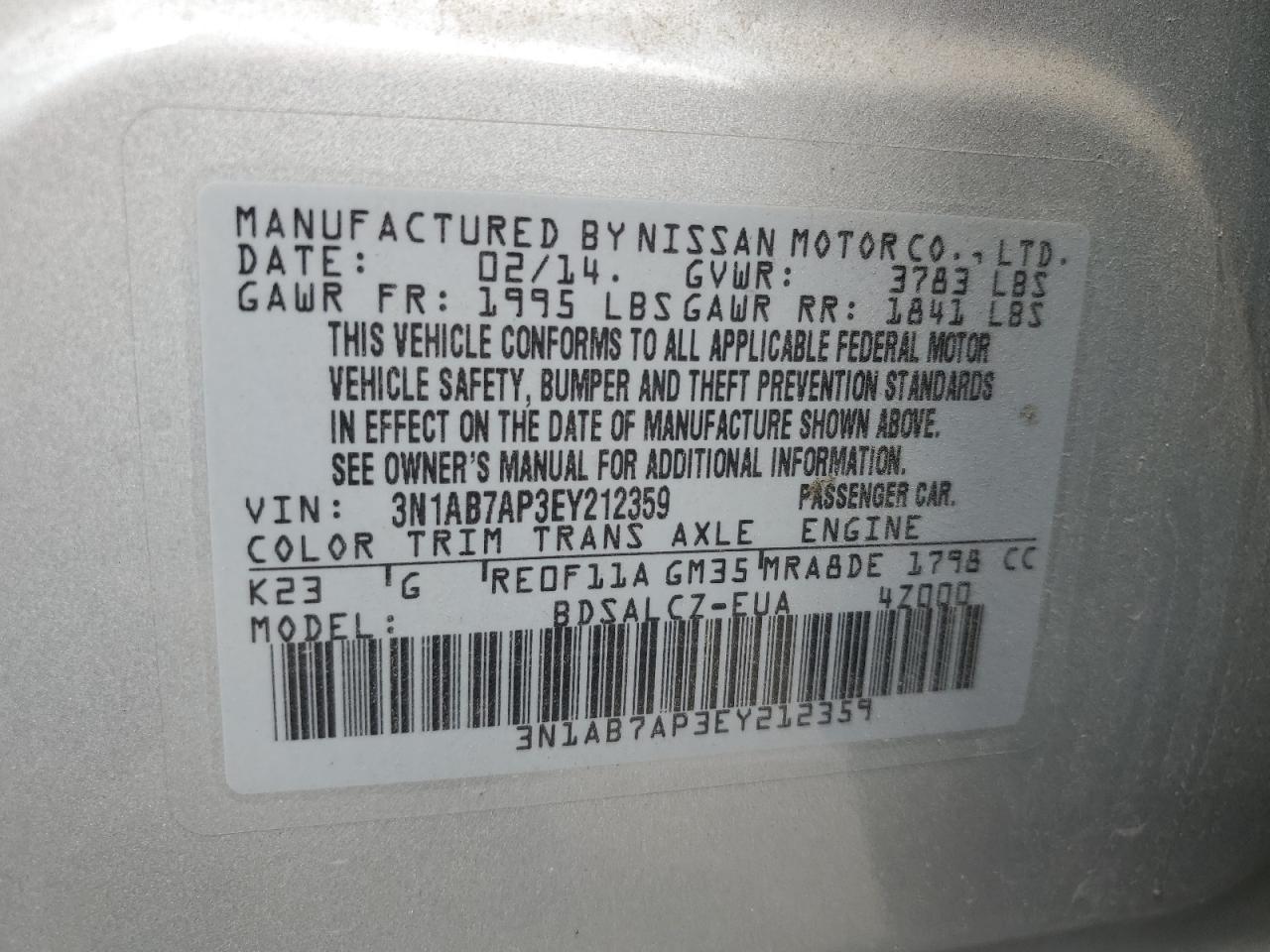 2014 Nissan Sentra - Image 12