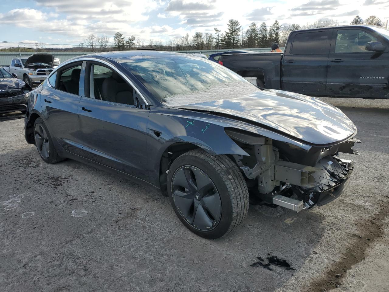 VIN 5YJ3E1EB6KF361378 2019 TESLA MODEL 3 no.4