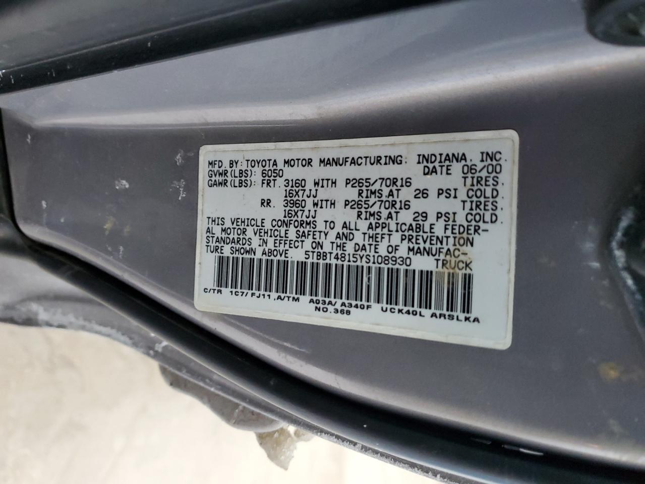 2000 Toyota Tundra - Image 12