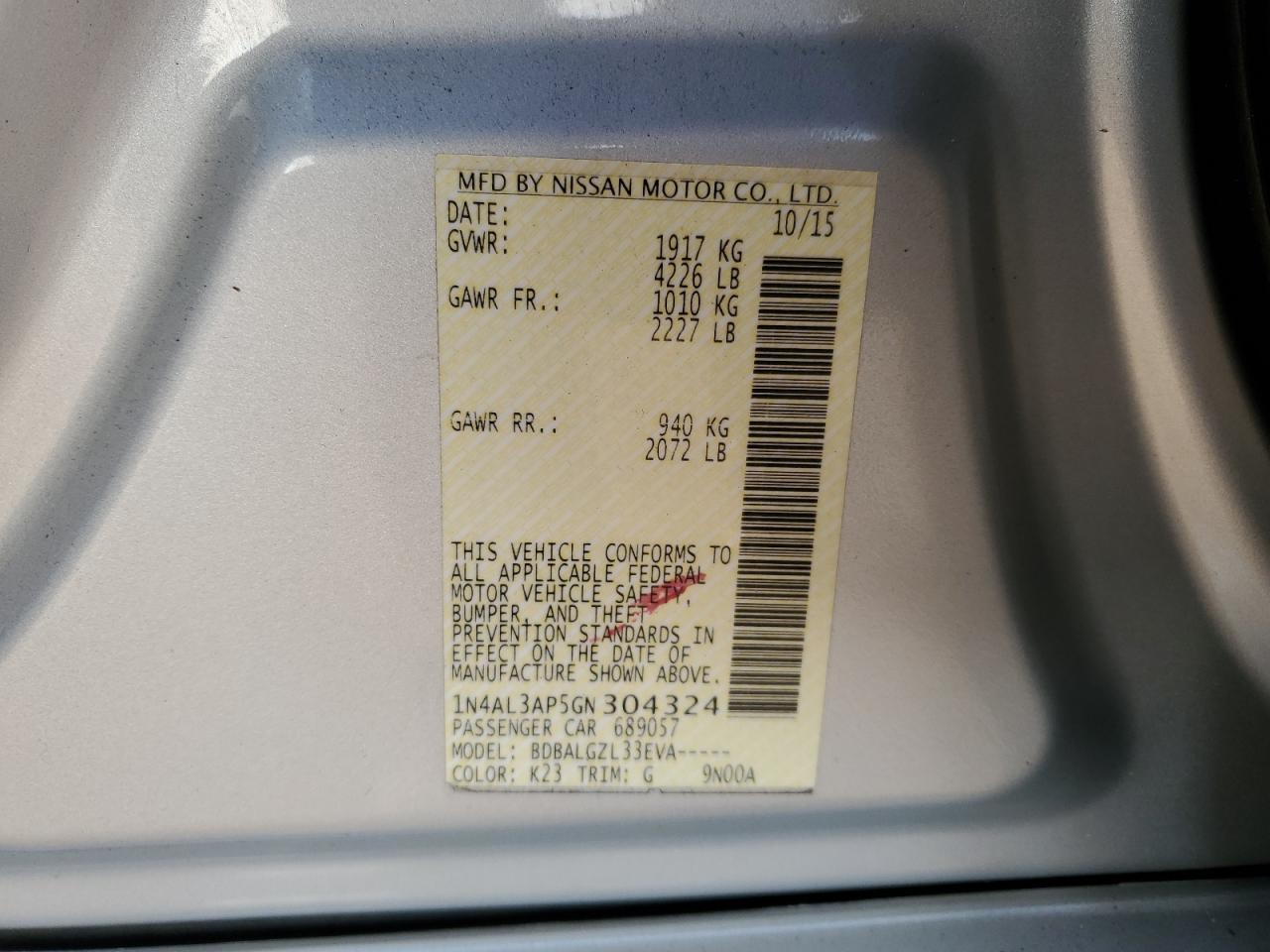 2016 Nissan Altima - Image 12