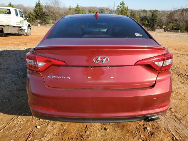  HYUNDAI SONATA 2016 Czerwony