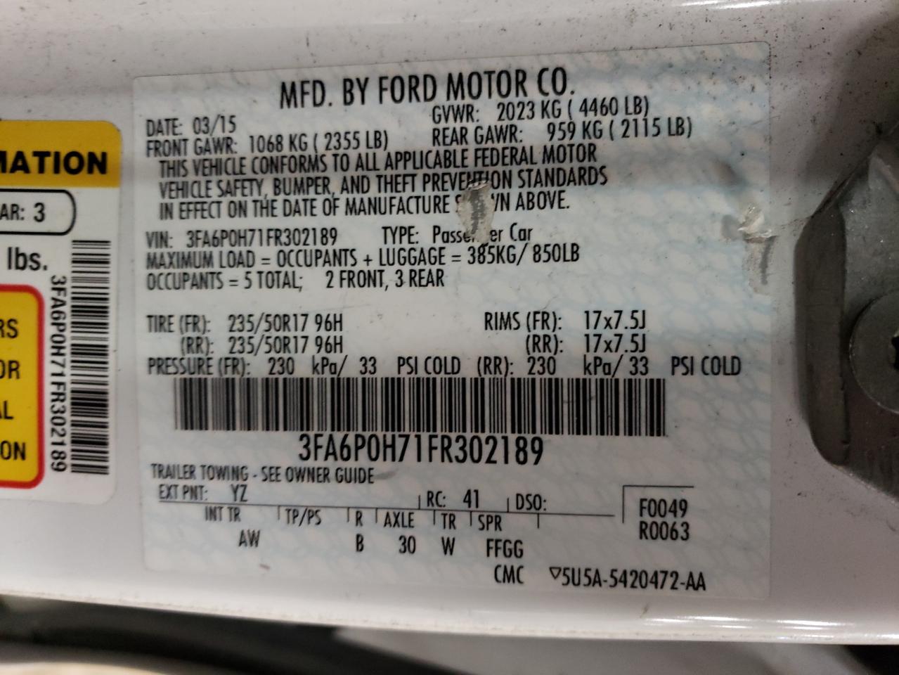 2015 Ford Fusion - Image 13