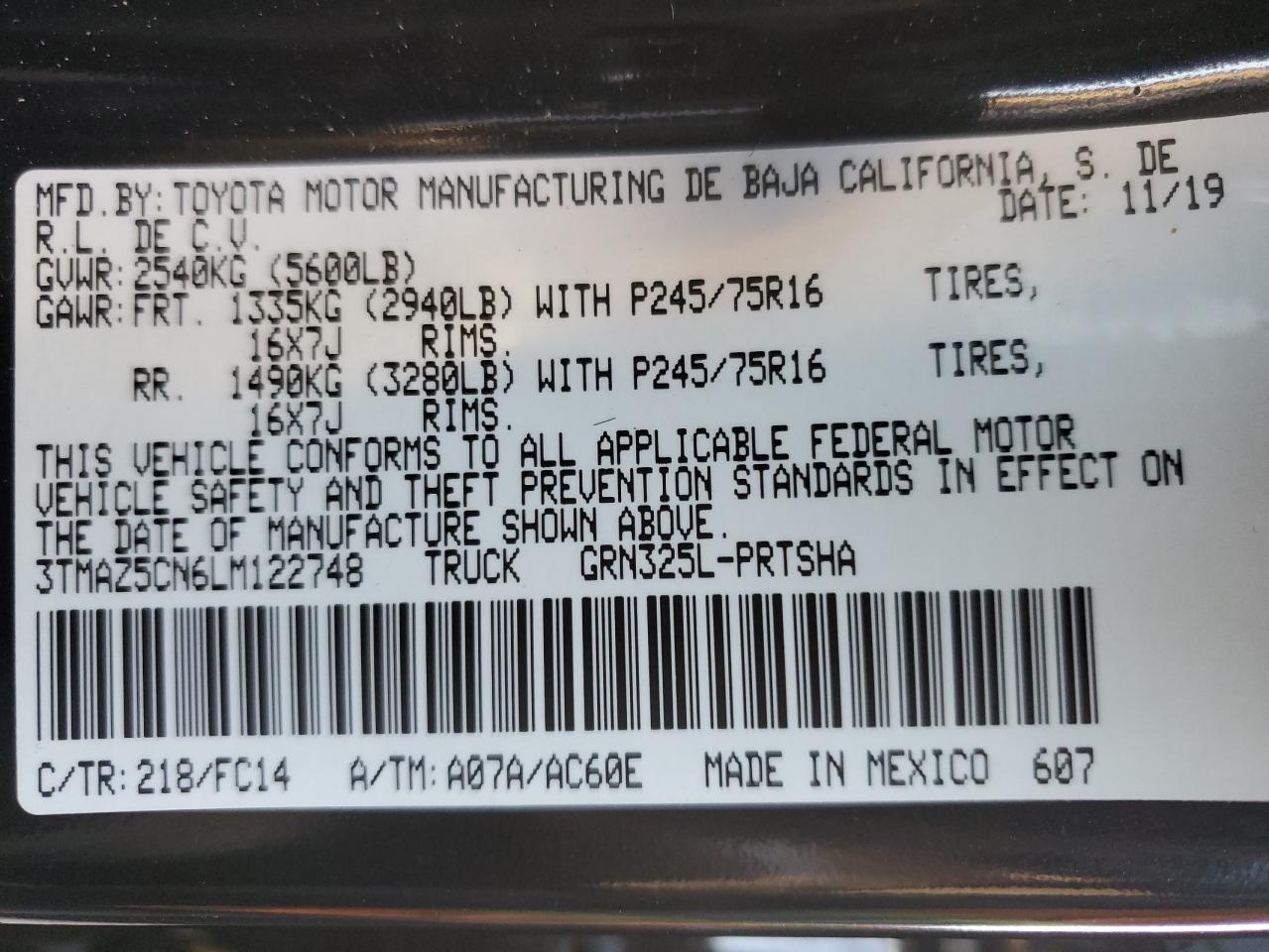 2020 Toyota Tacoma - Image 12