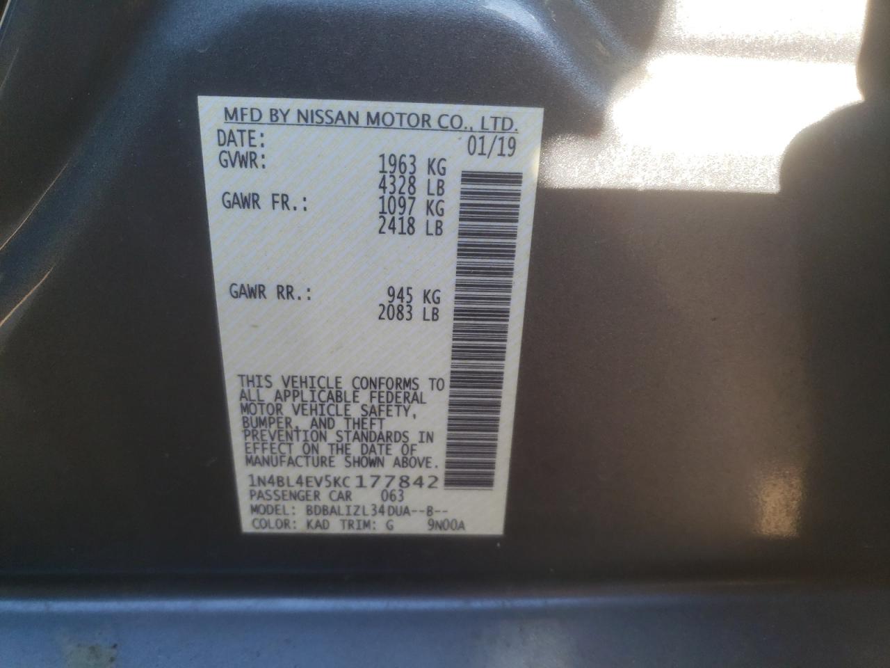 2019 Nissan Altima - Image 12