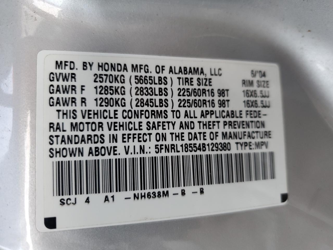 2004 Honda Odyssey - Image 13