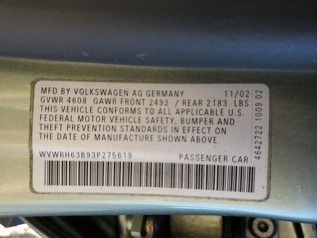 2003 Volkswagen Passat - Image 13