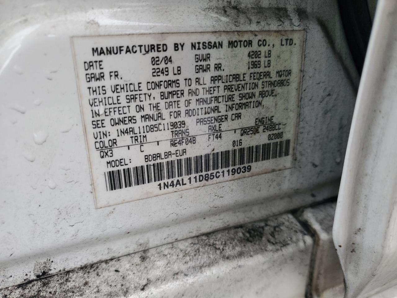 2005 Nissan Altima - Image 13