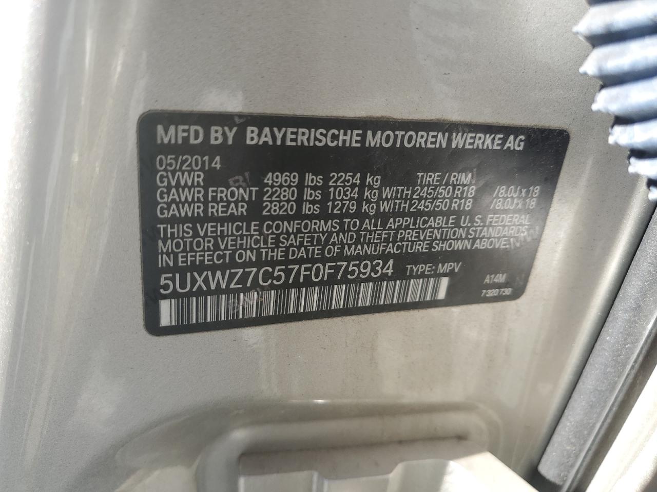 2015 BMW X3 - Image 13