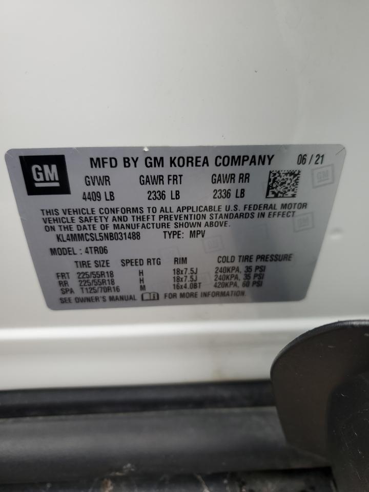 2022 Buick Encore Gx Preferred VIN: KL4MMCSL5NB031488 Lot: 86772524