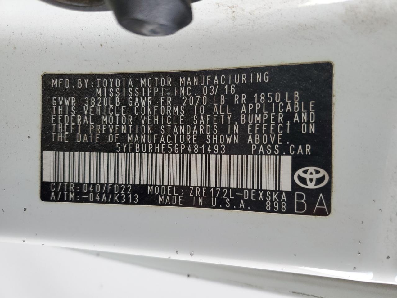 2016 Toyota Corolla - Image 14