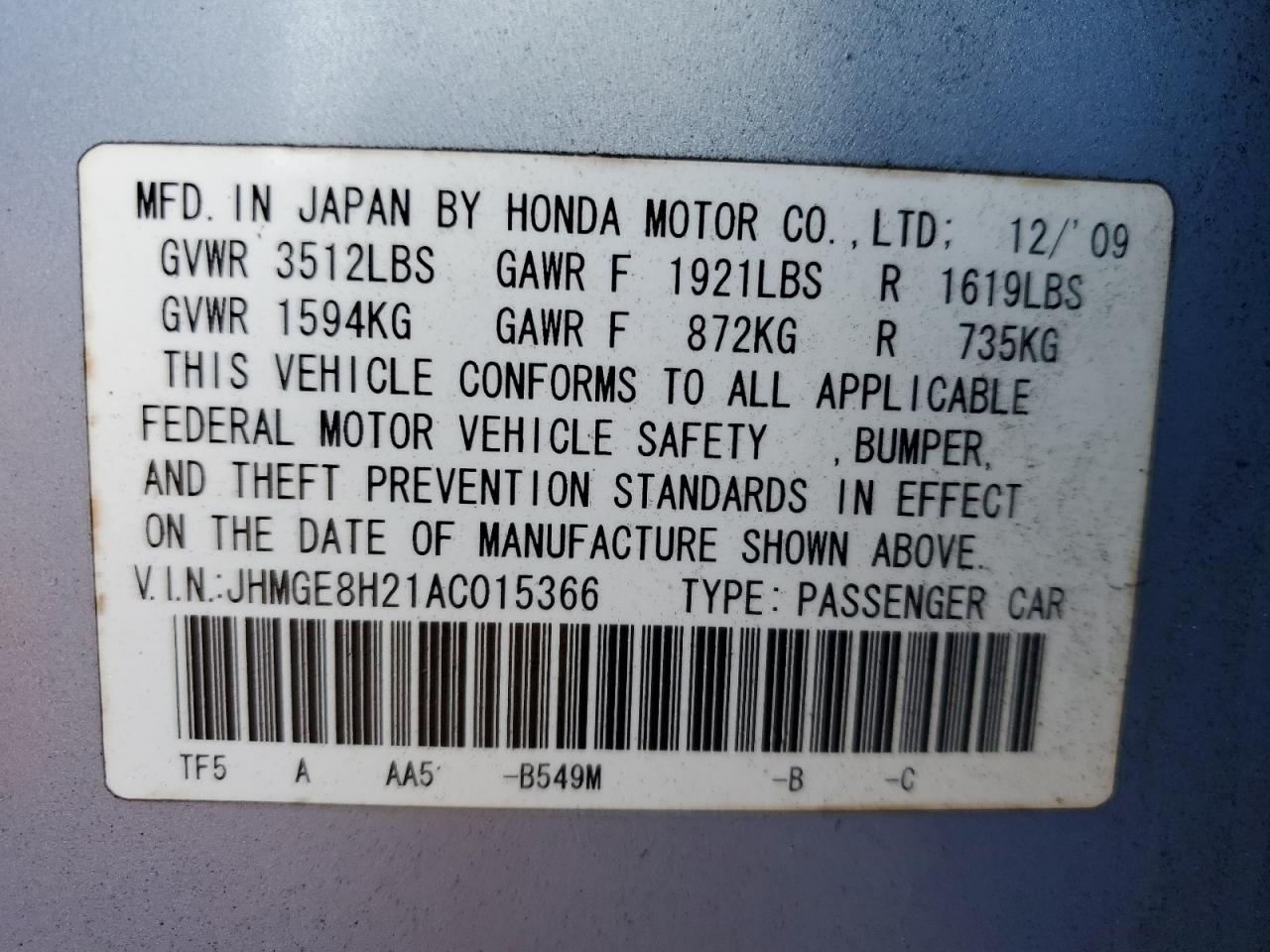 2010 Honda Fit - Image 13