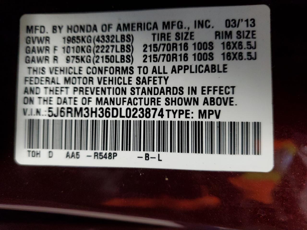 2013 Honda CR-V - Image 13